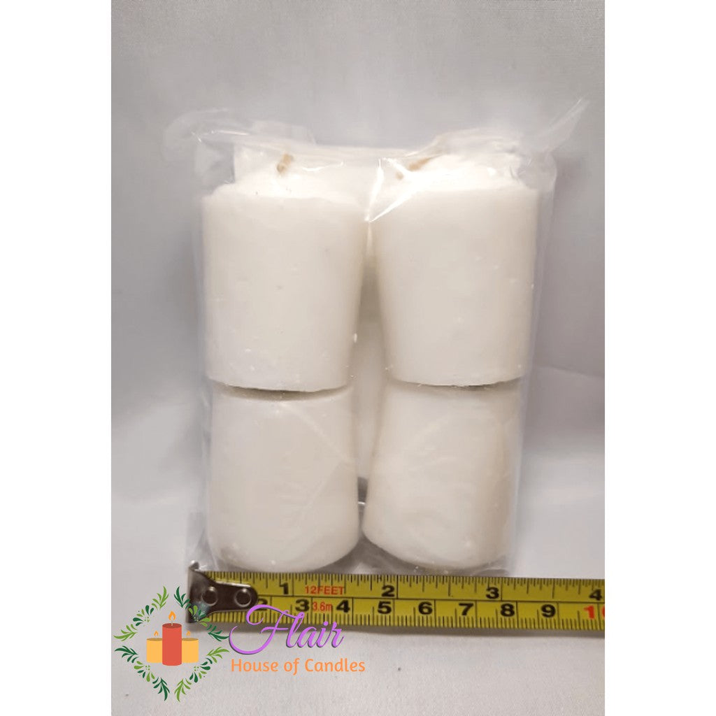 Export White Vigil Candle #2 | 4pcs Pack 5.5cm Tall