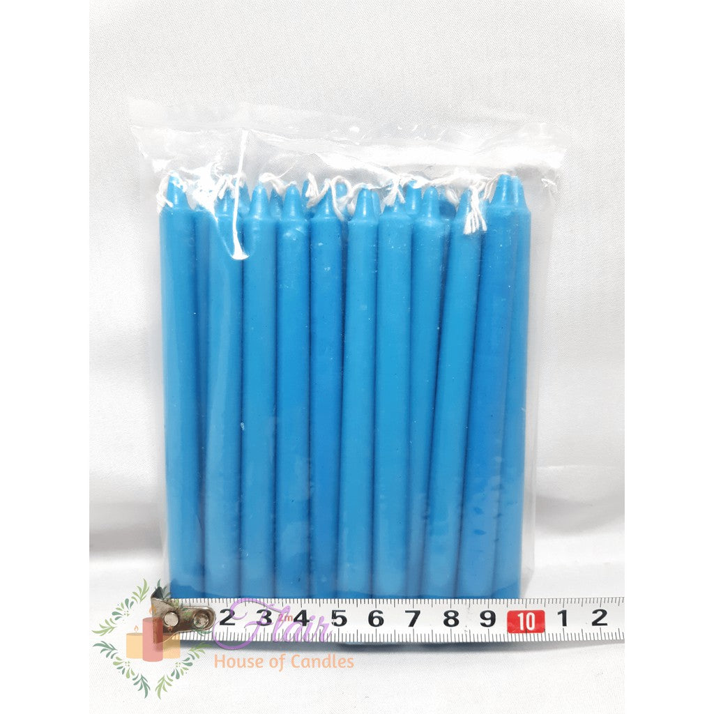 Esperma Blue Colored Candle #3 | 20pcs Pack