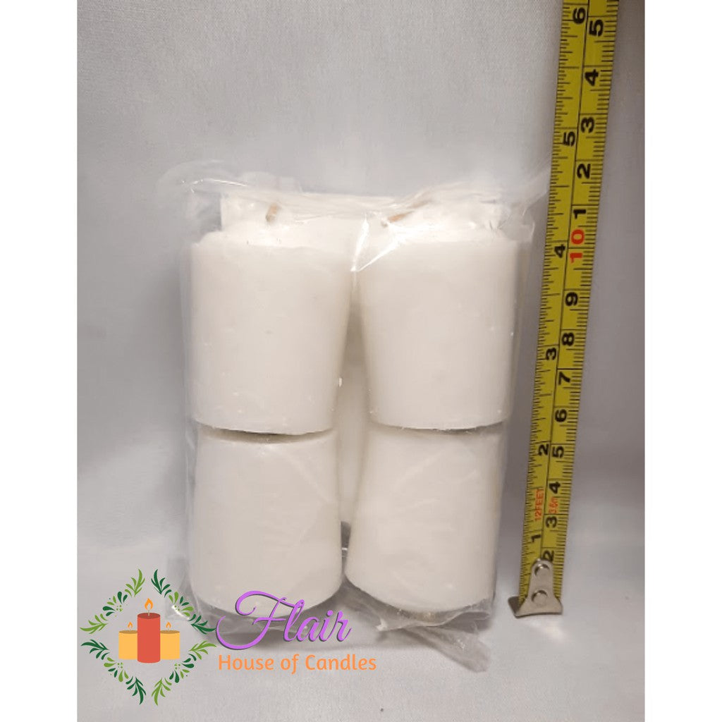 Export White Vigil Candle #2 | 4pcs Pack 5.5cm Tall