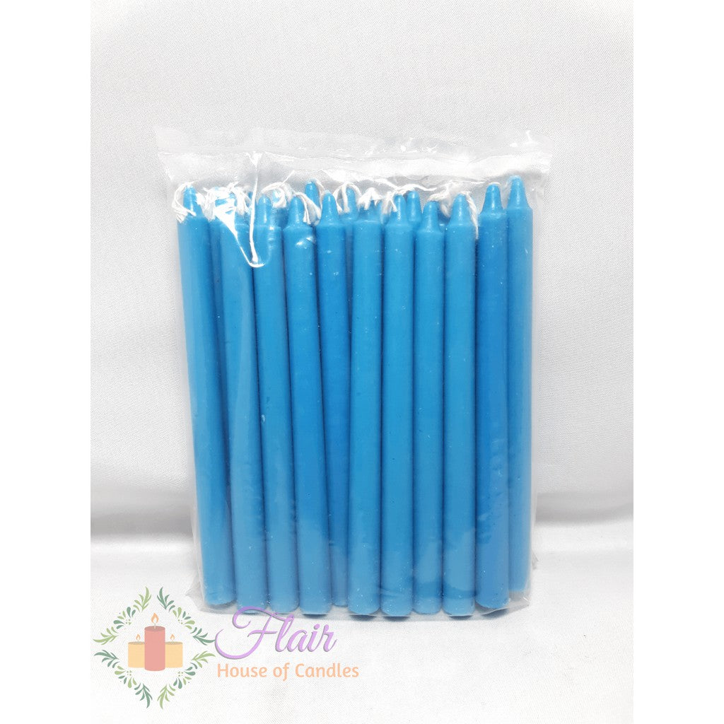 Esperma Blue Colored Candle #3 | 20pcs Pack