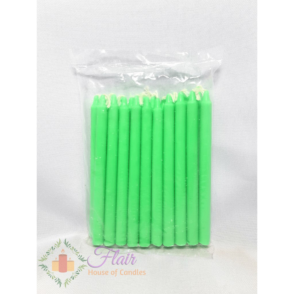 Esperma Green Candle #3 | 20pcs Pack 13cm Tall