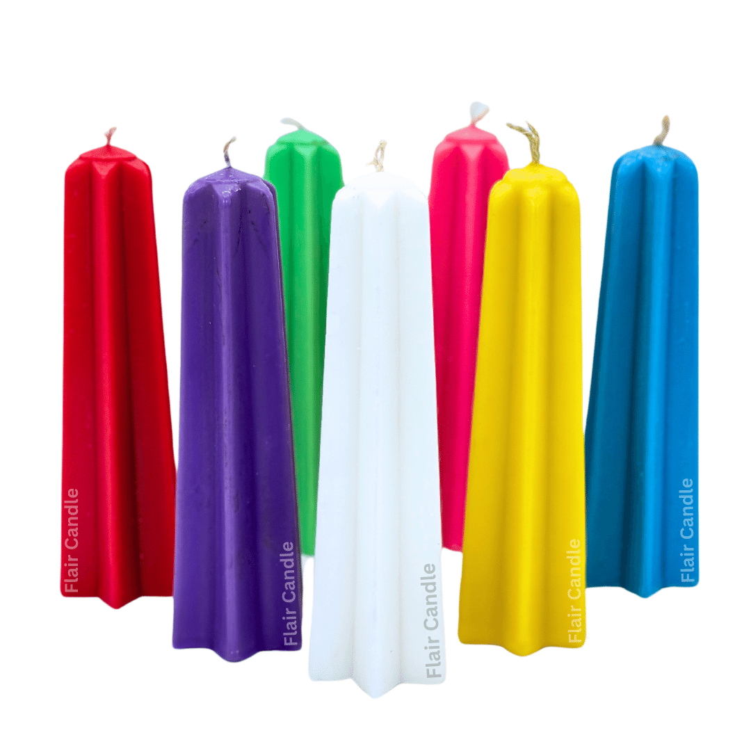 #504 Colored Prism Candle