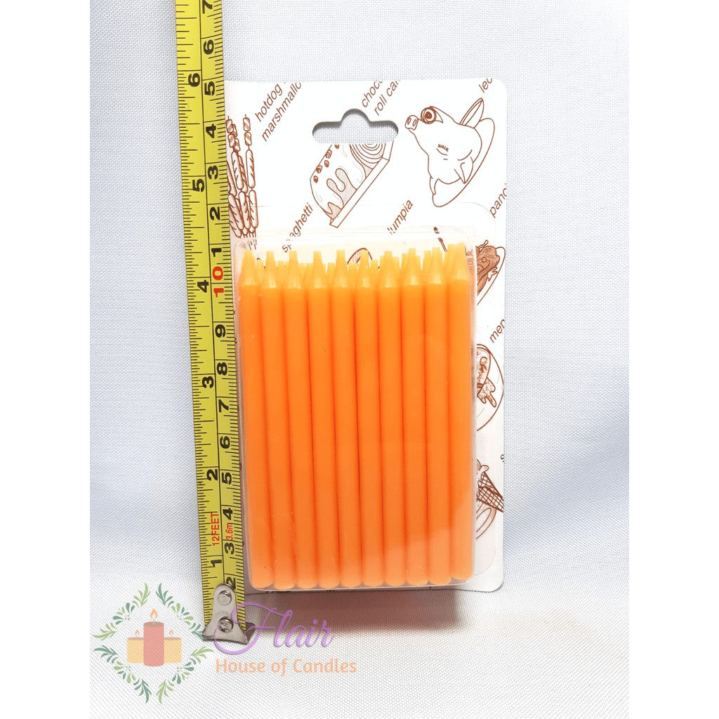 Flair Colored Birthday Party Candles | 50pcs Box 9cm Tall