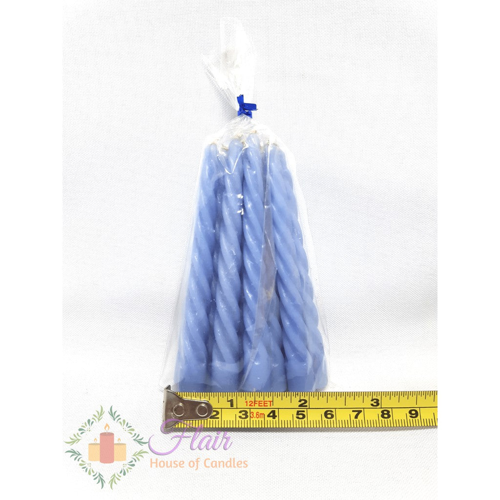 Flair Spiral Birthday Candles | 12pcs Pack 9cm Tall