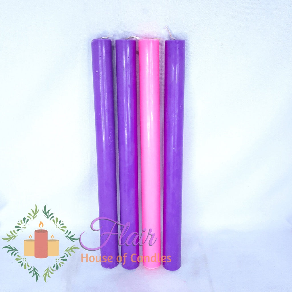 Flair 12 Inches Tall Procession Advent Cande Set