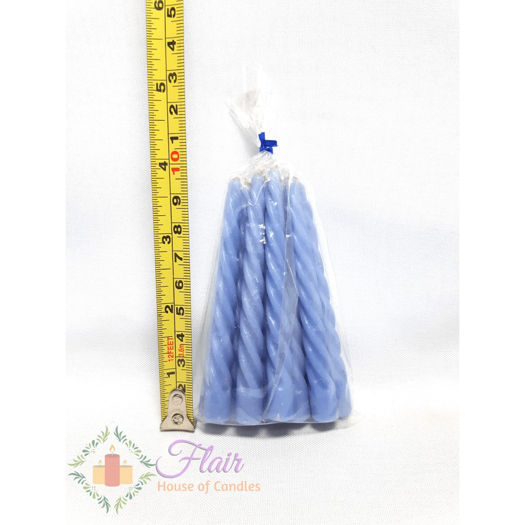 Flair Spiral Birthday Candles | 12pcs Pack 9cm Tall