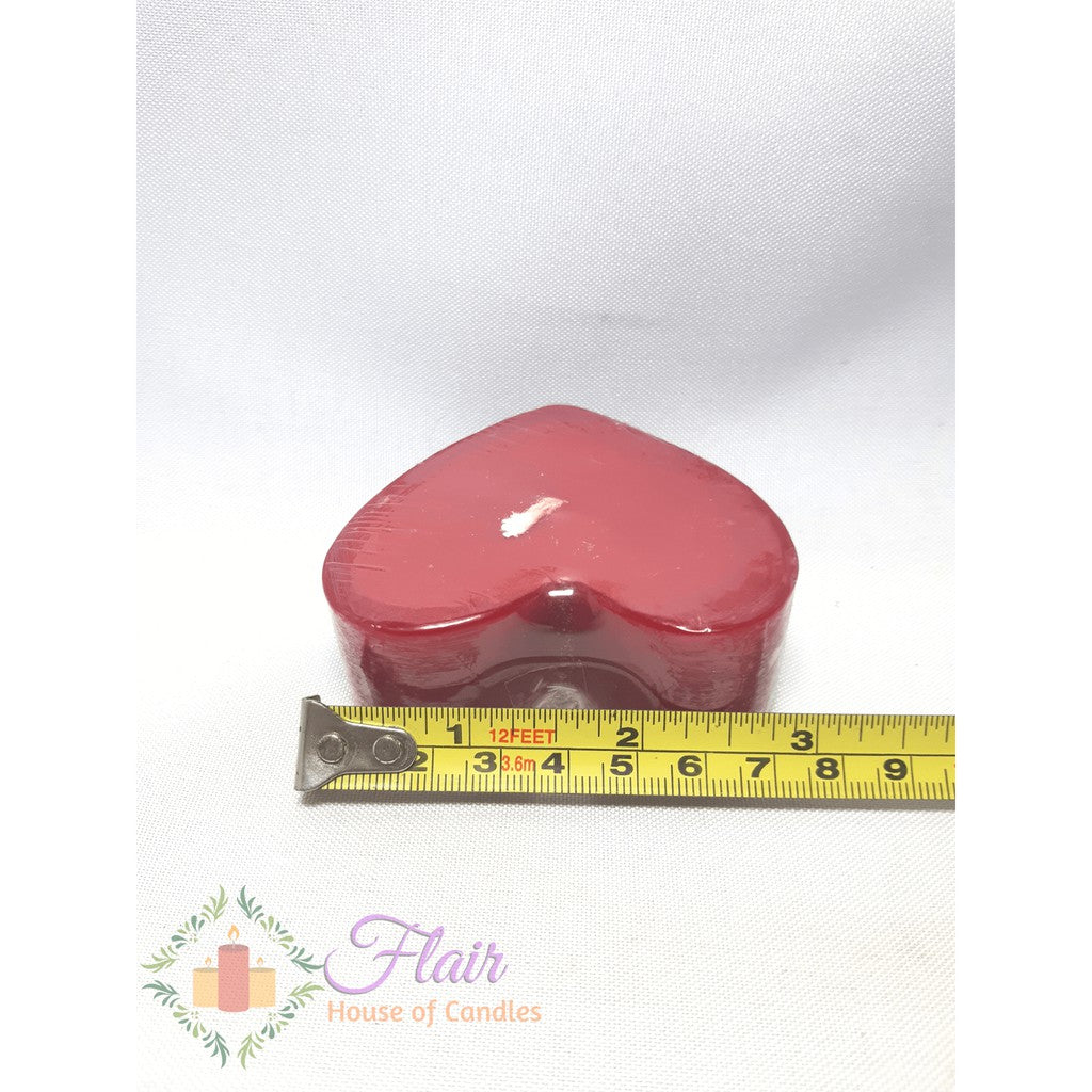 Flair Valentine Romantic Apple Scented Heart Candle 3.2cm Tall