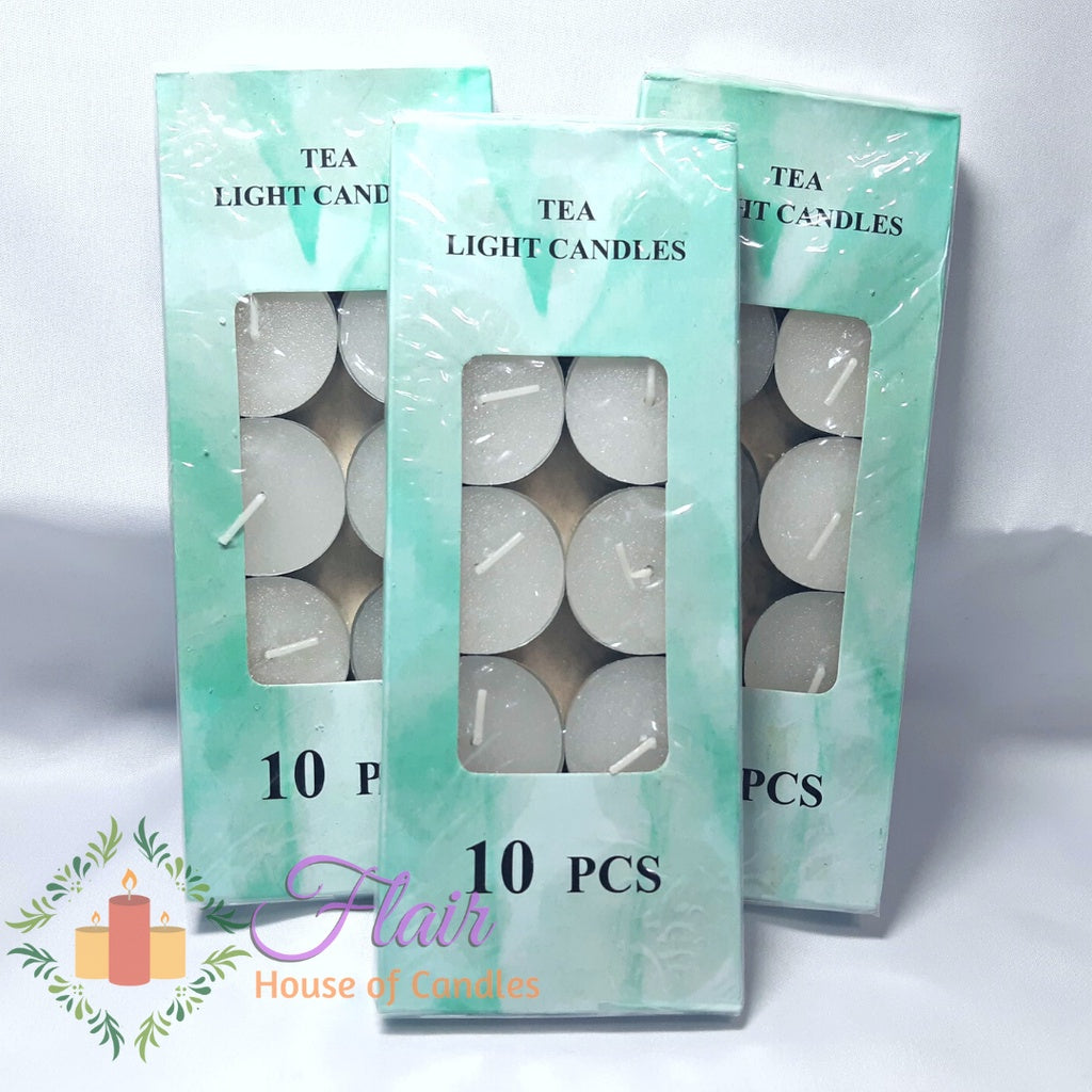 Flair Smokeless Tealight Candles | 10pcs Box 1.5cm Tall