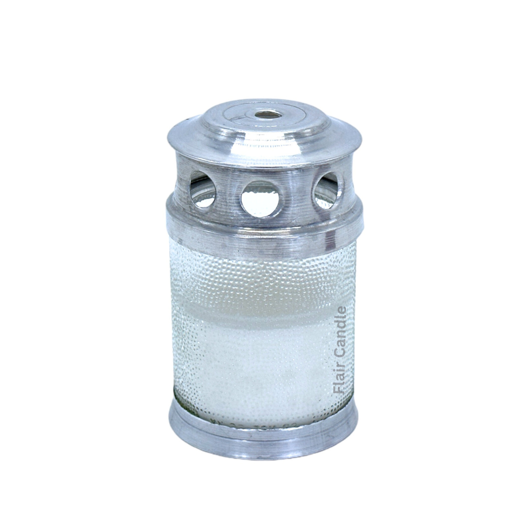 GC45 Windproof Colored Glass Candle 13cm Tall