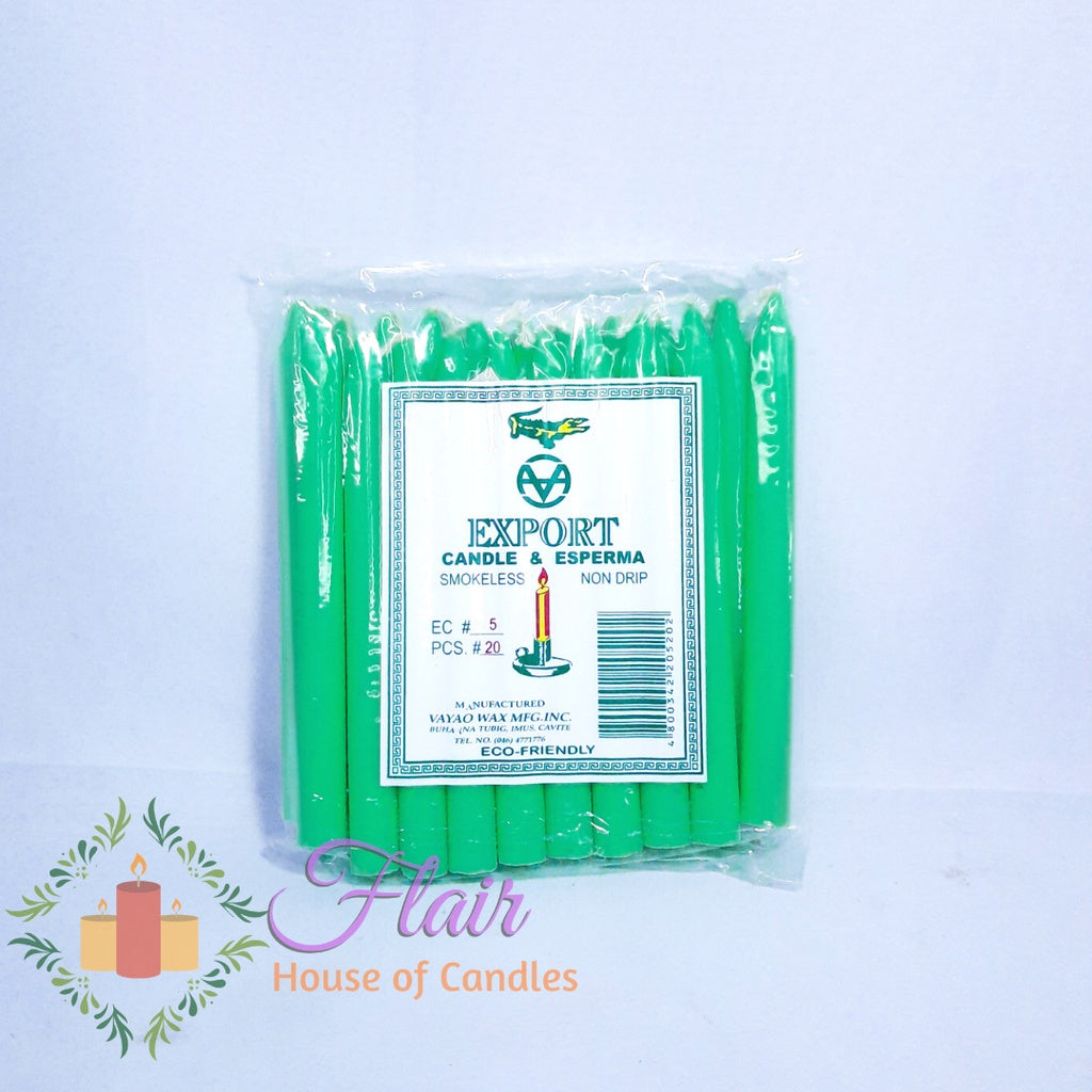 Esperma Colored Candle #5 | 20pcs Pack 13cm Tall