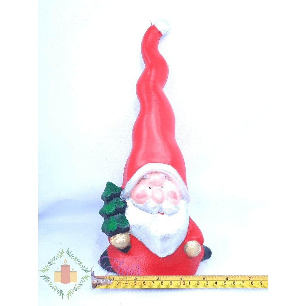 Flair Red Santa Elf Christmas Candle 33cm Tall