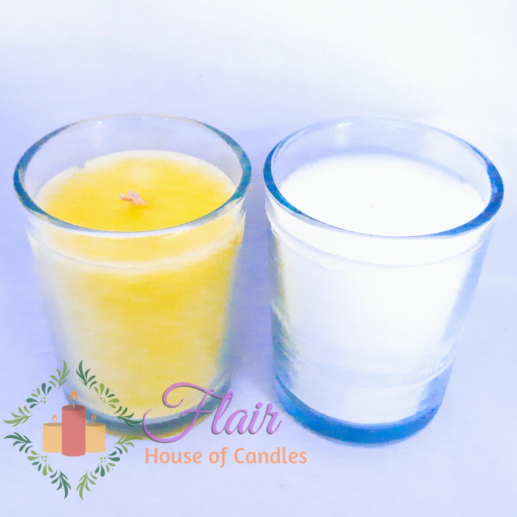 GC03 Large Colored Votive Glass Candle 9cm Tall