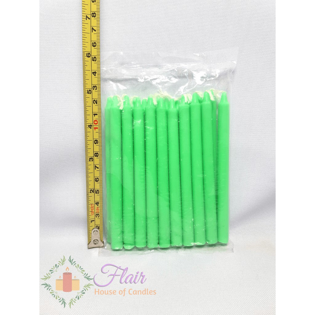 Esperma Green Candle #3 | 20pcs Pack 13cm Tall