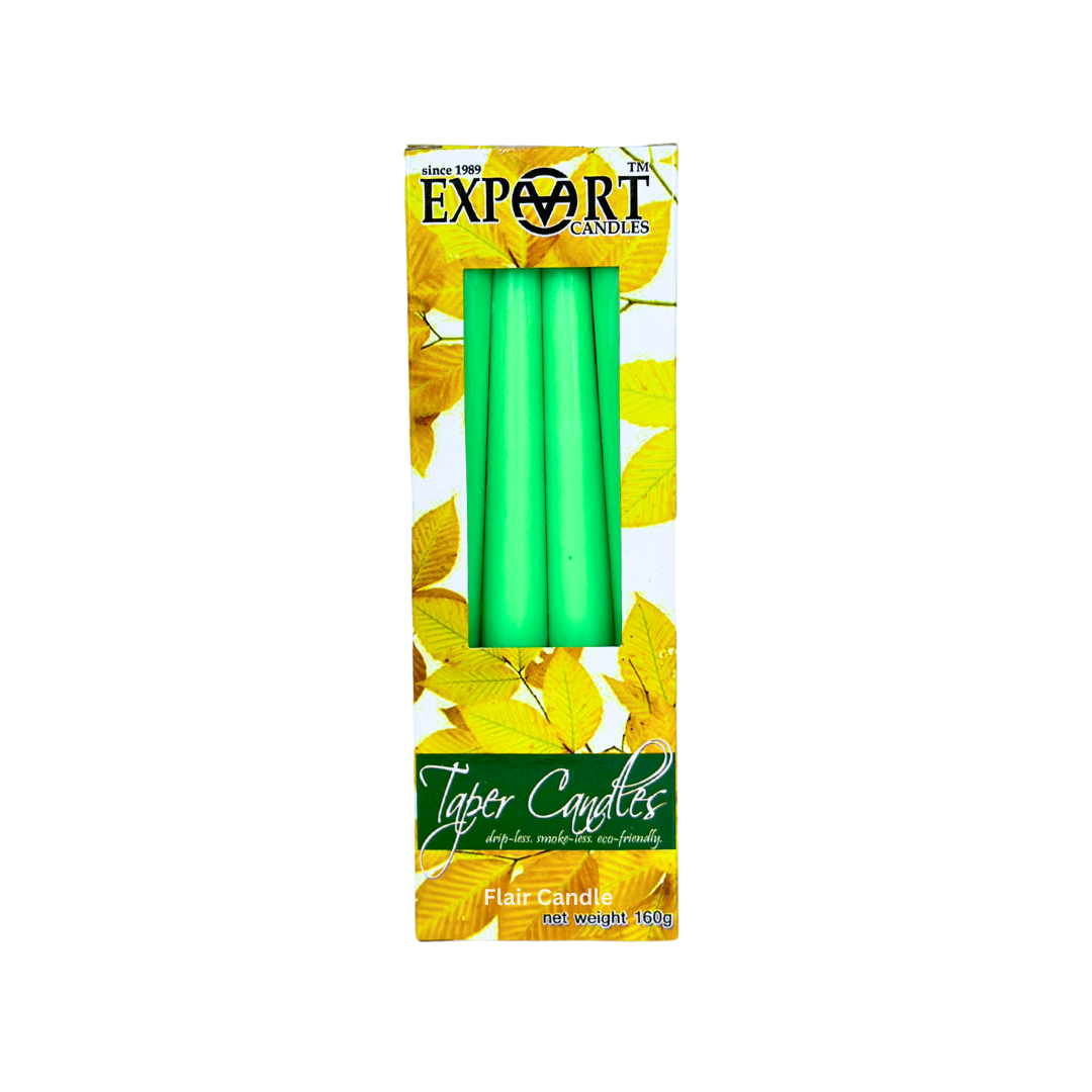 Export Colored Taper Candle 8 Inches | 4pcs Box