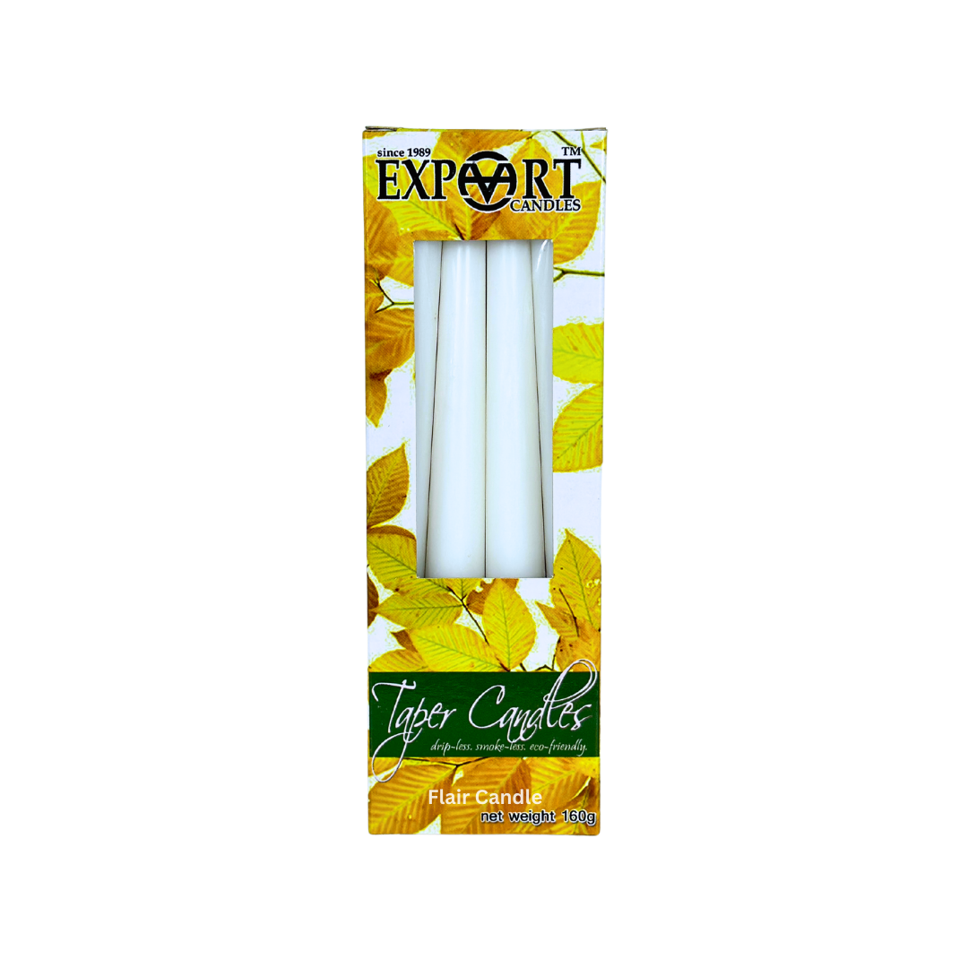 Export Colored Taper Candle 8 Inches | 4pcs Box