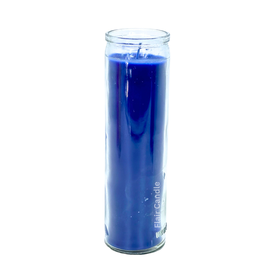 Standard Colored Long Glass Candle 21cm Tall