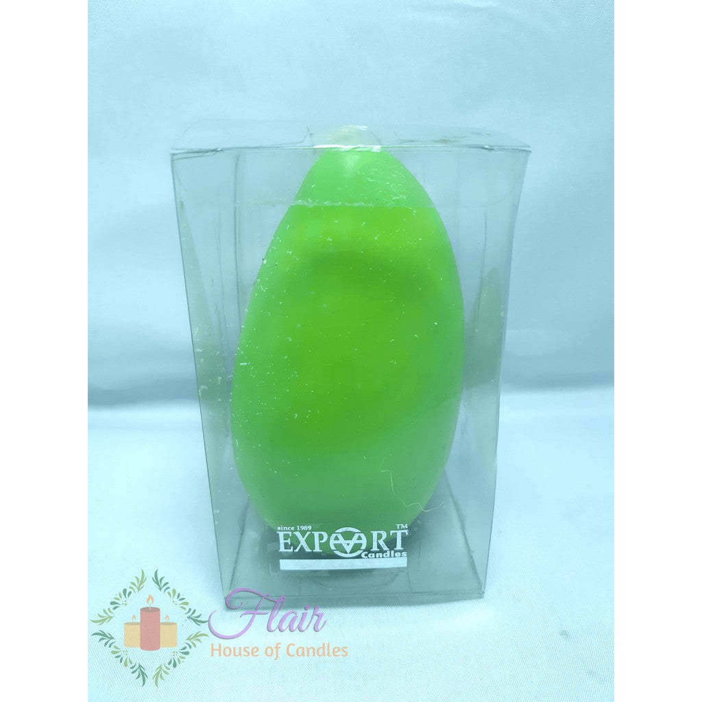Flair Smokeless Decorative Green Mango Candle 11cm Tall