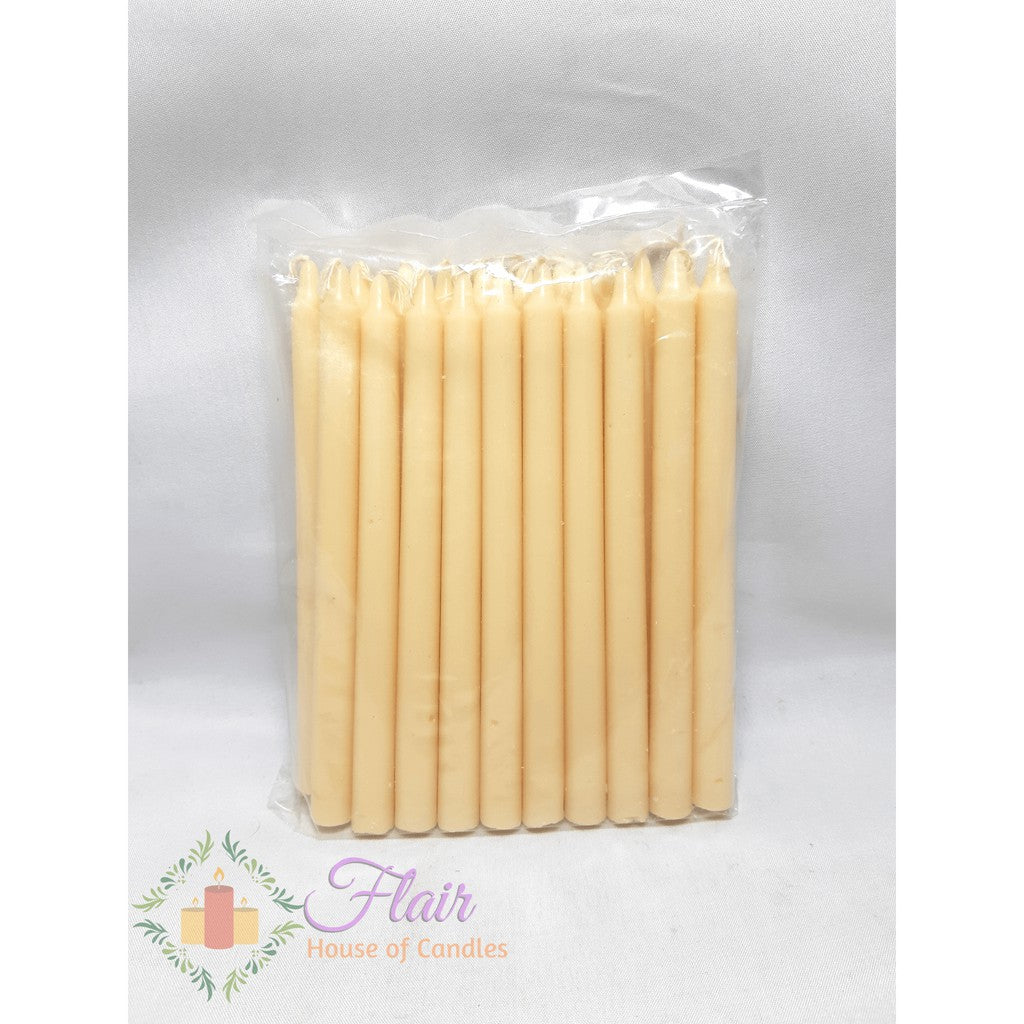 Esperma Cream Color Candle #3 | 20pcs Pack 13cm Tall