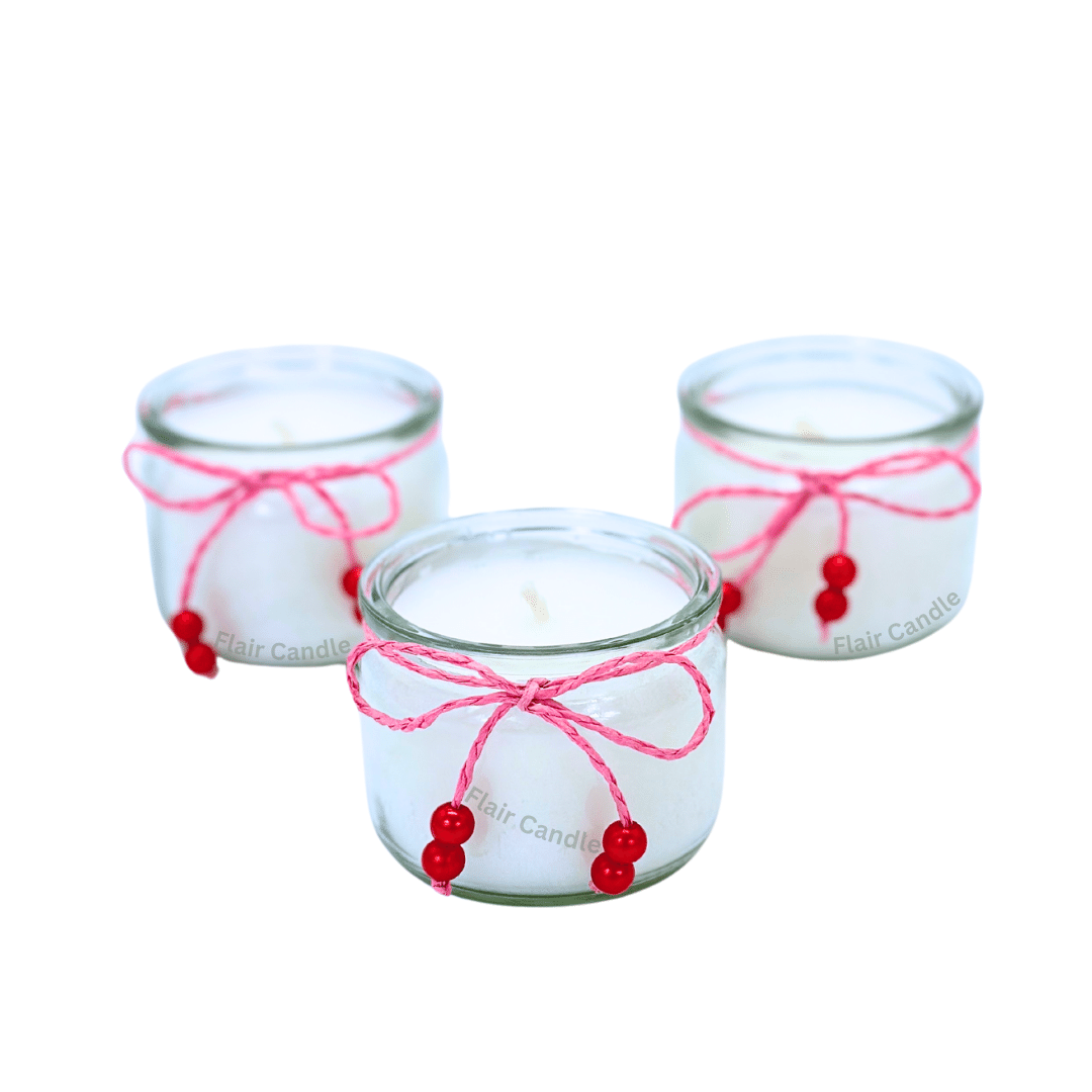 GC02 Mason Jar Glass Candle 6.5cm Tall