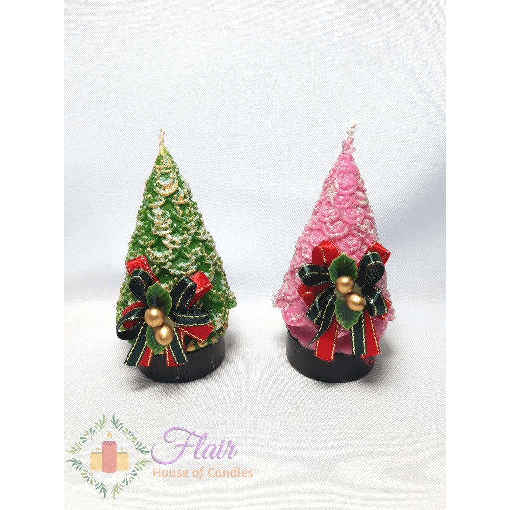 Flair Small Christmas Tree with Ribbon 12cm Tall