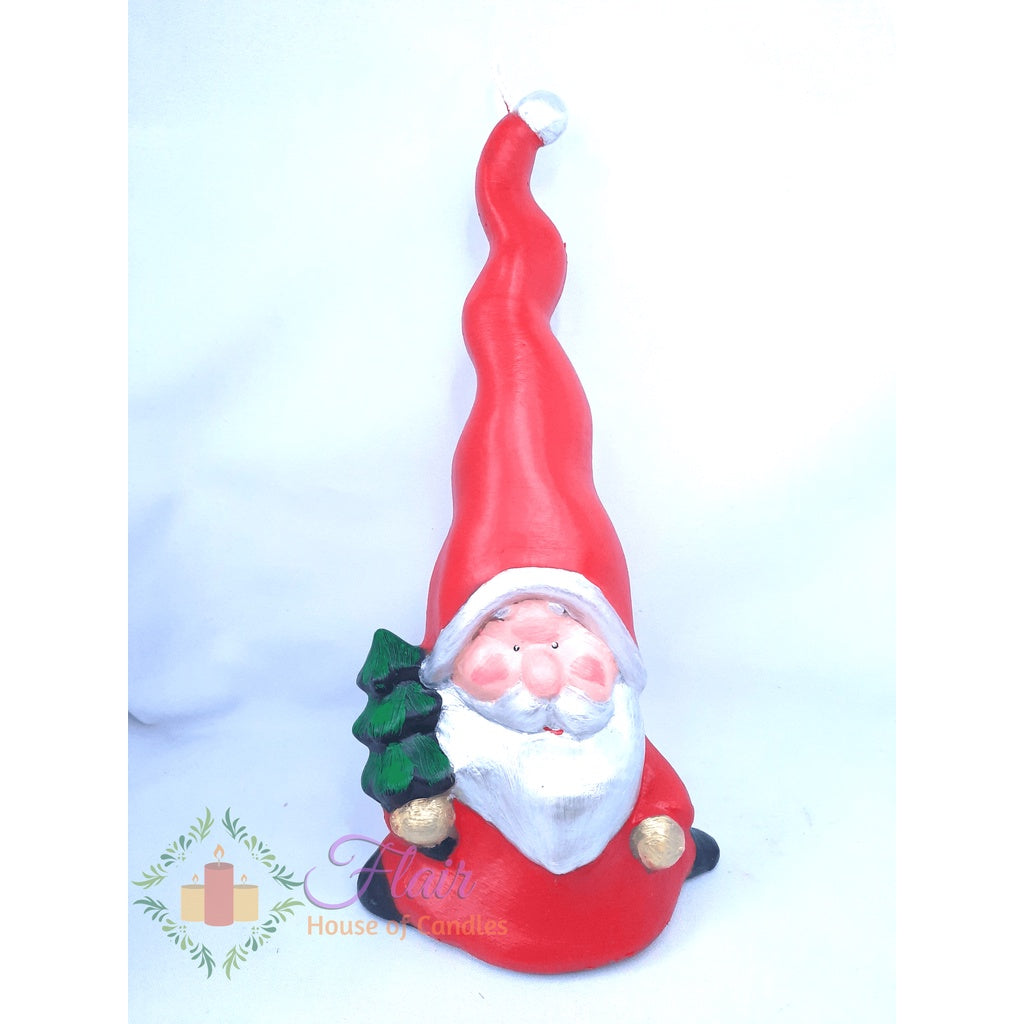 Flair Red Santa Elf Christmas Candle 33cm Tall