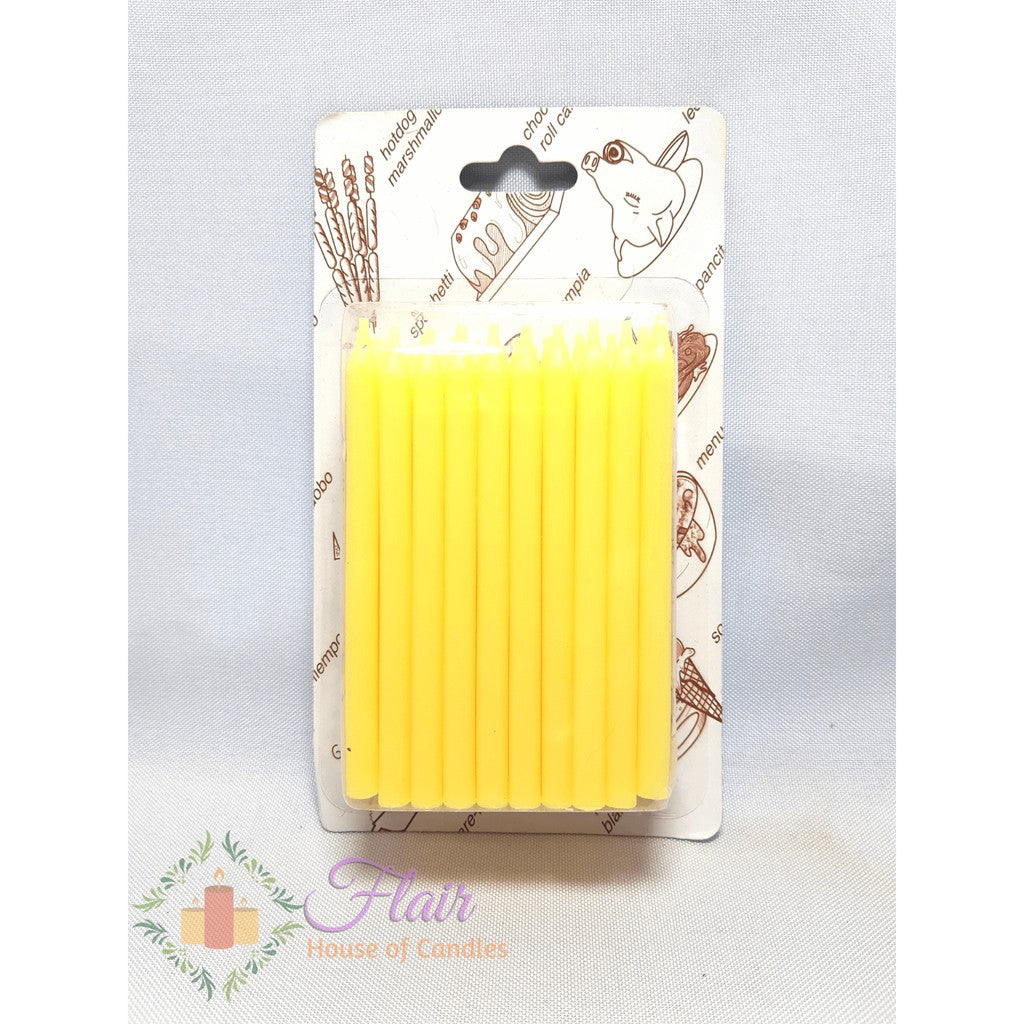 Flair Colored Birthday Party Candles | 50pcs Box 9cm Tall