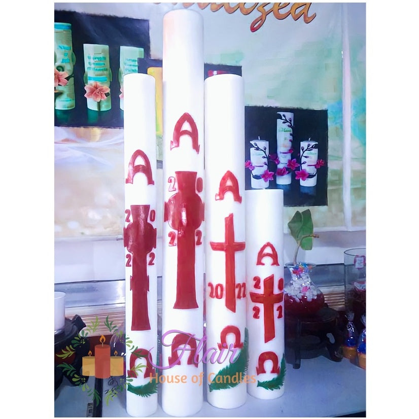 Flair 4 by 30 Inches Paschal Candle | Made to Order