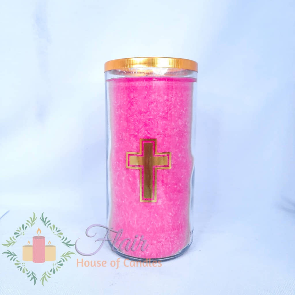 GC85 Large Colored Glass Candle 16cm Tall