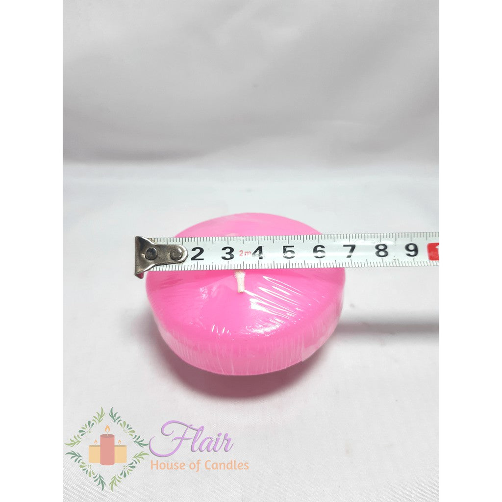 Large Smokeless Colored Floating Candle 4.8cm Tall