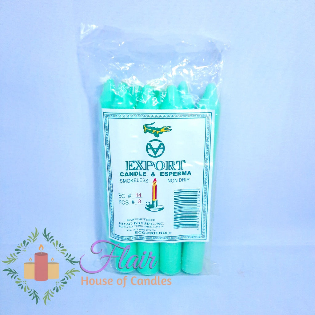 Esperma Colored Candle #14 | 8pcs Pack 15cm Tall