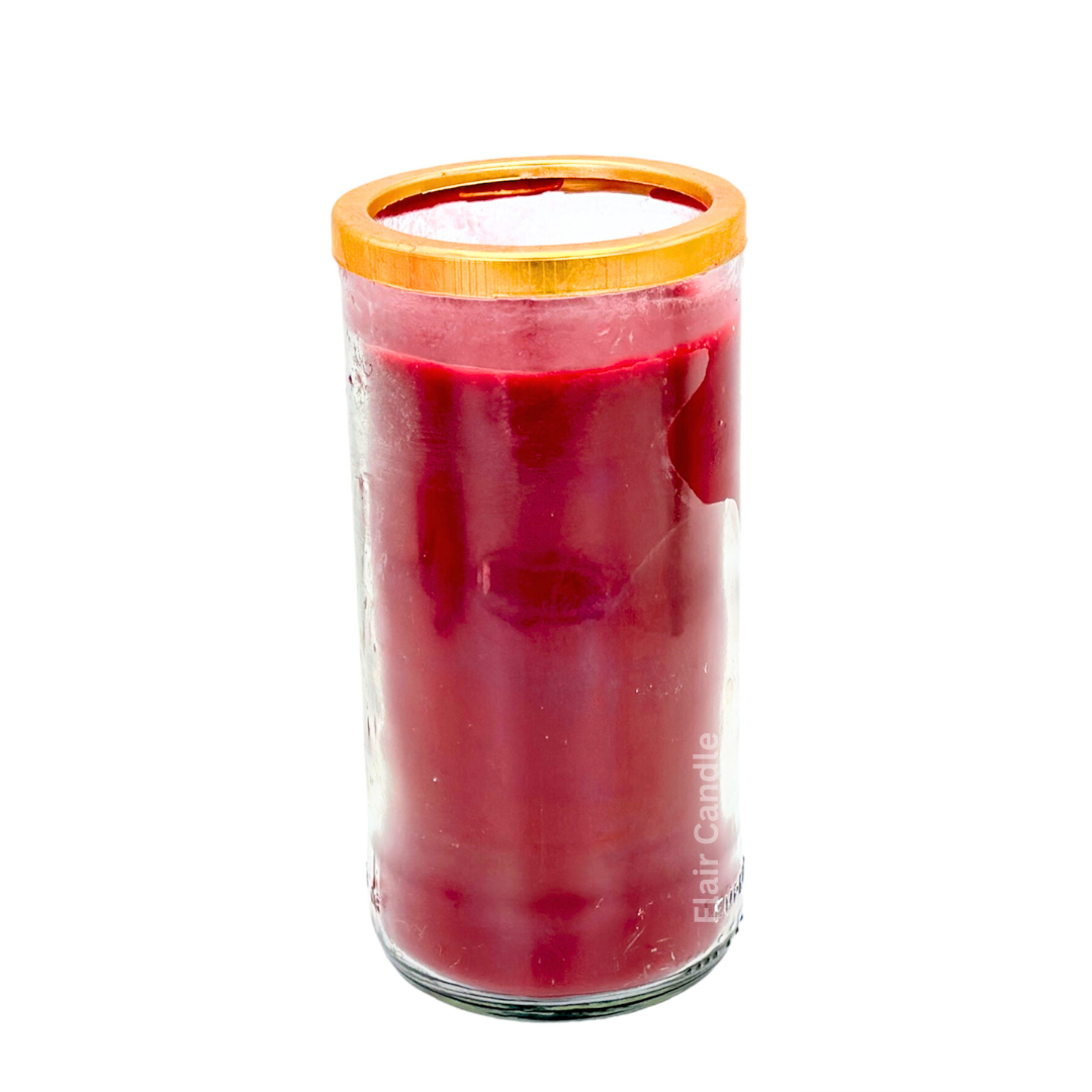 GC85 Plain Large Colored Glass Candle 16cm Tall