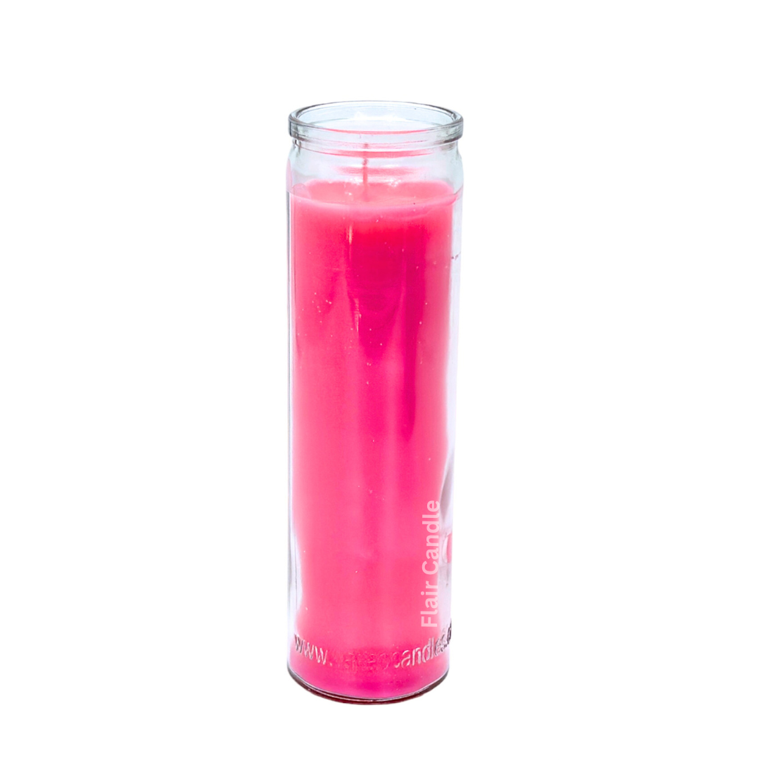 Standard Colored Long Glass Candle 21cm Tall