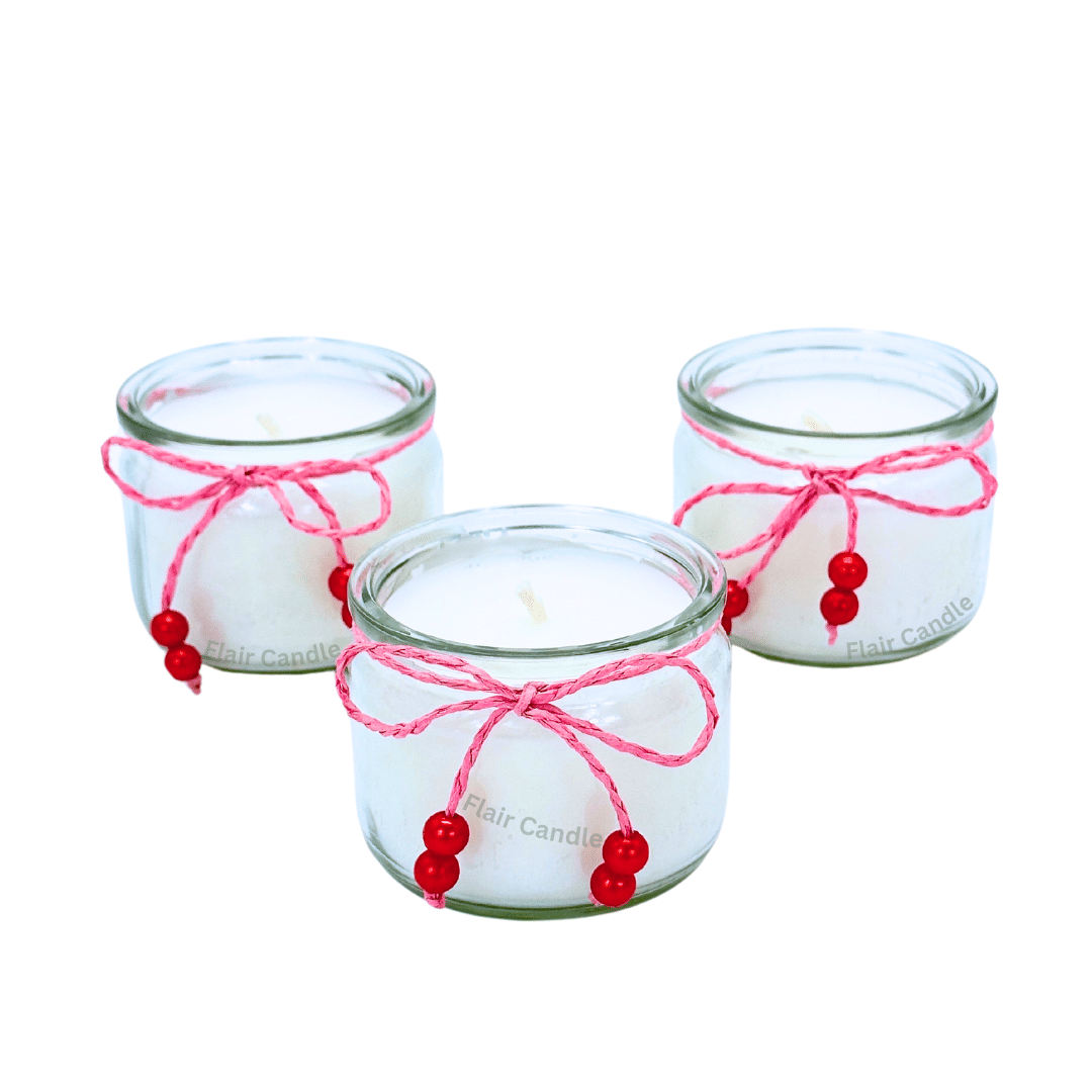 GC02 Mason Jar Glass Candle 6.5cm Tall