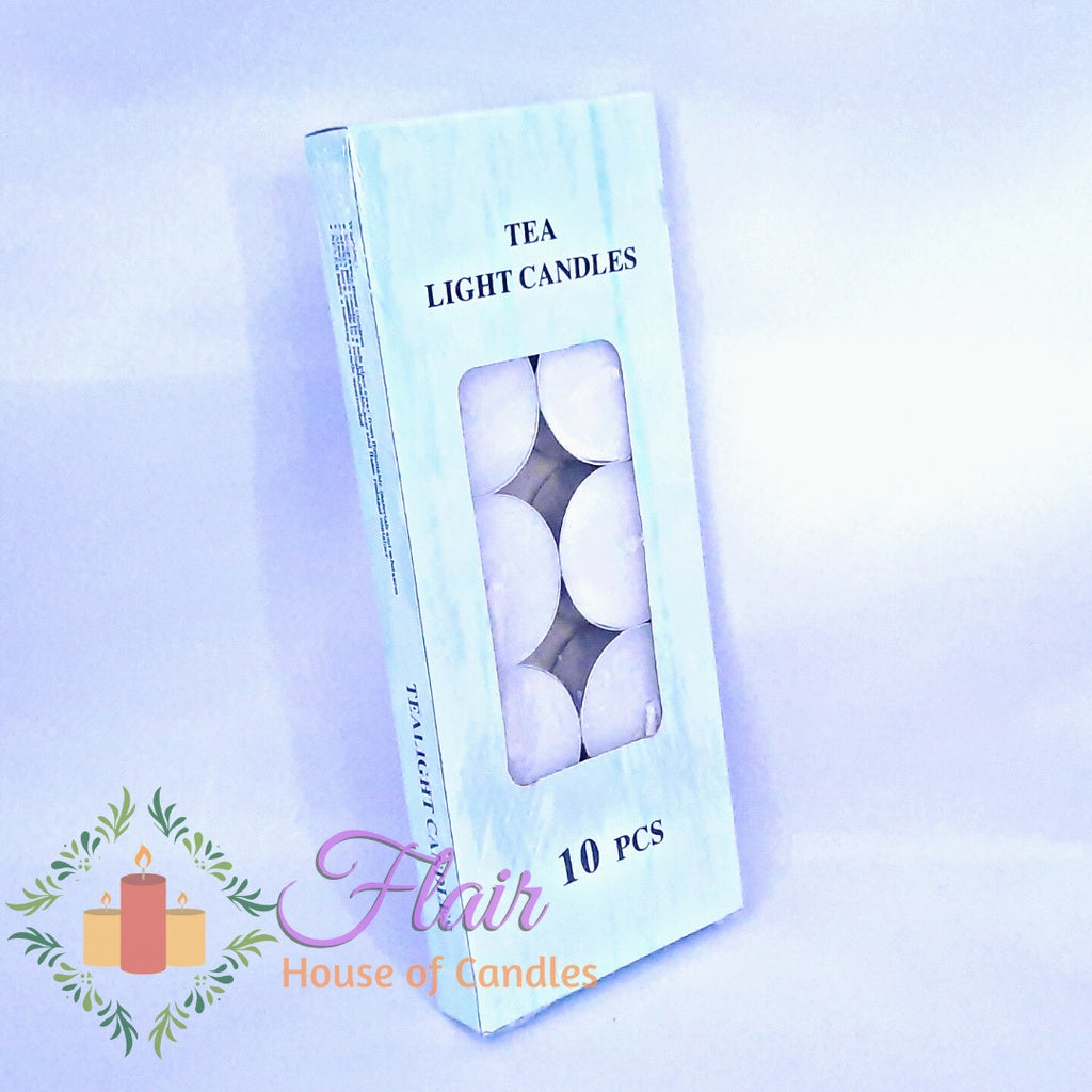 Flair Smokeless Tealight Candles | 10pcs Box 1.5cm Tall