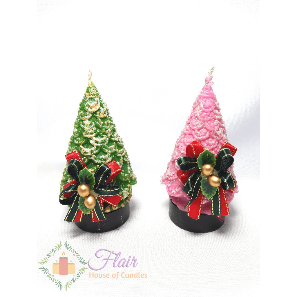 Flair Small Christmas Tree with Ribbon 12cm Tall