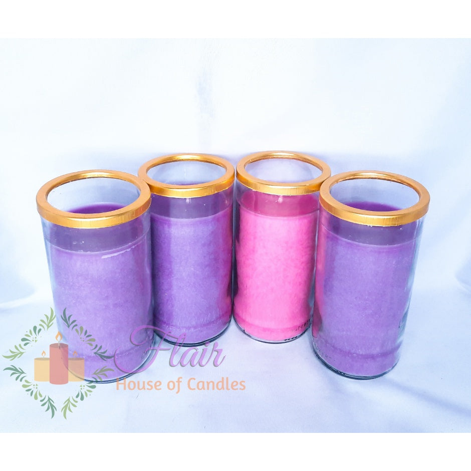 GC85 Large Glass Advent Candle Set