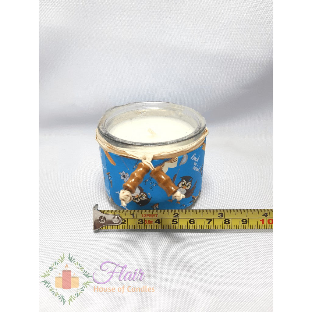 Apple Cinnamon Scented Soy Glass Candle 5.5cm Tall