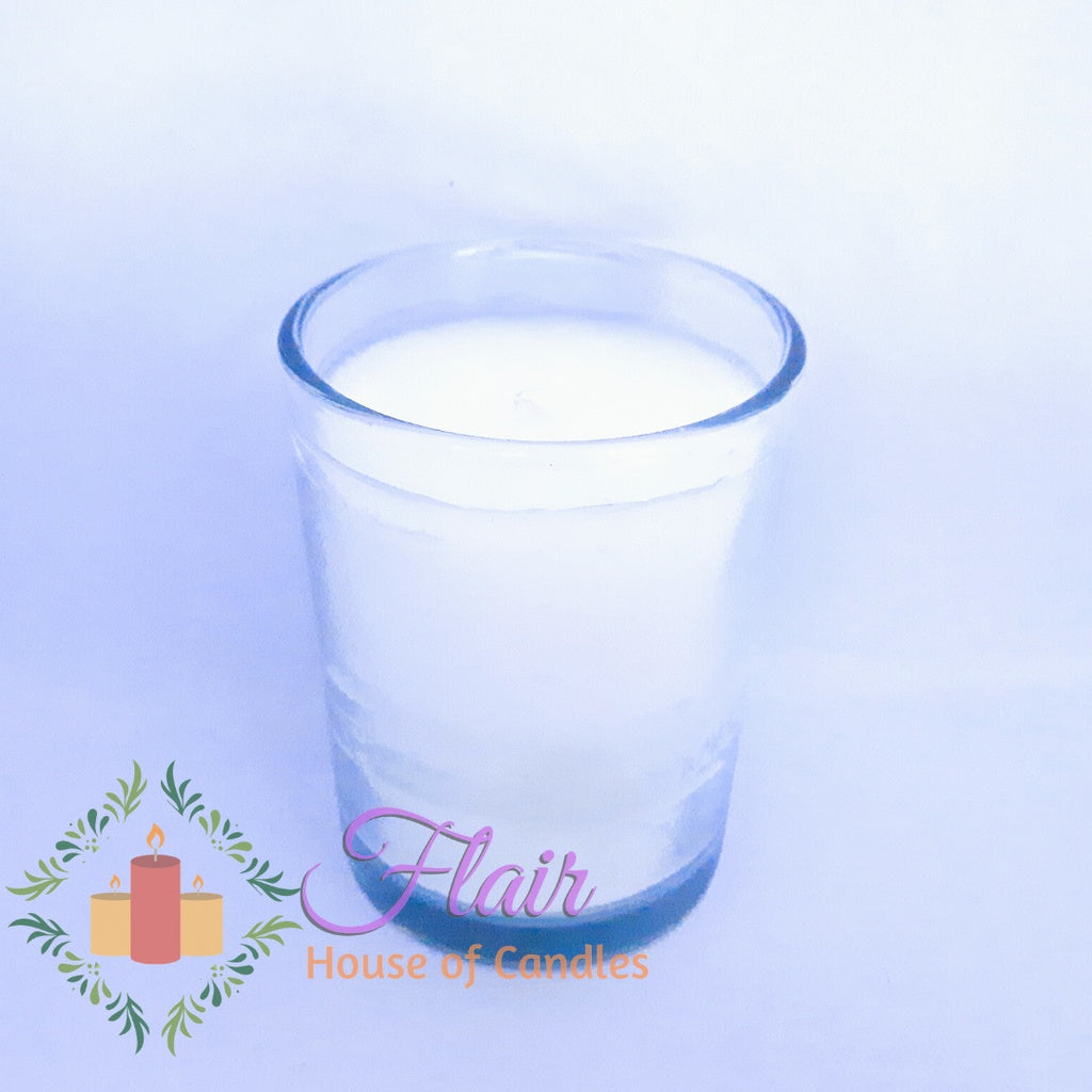 GC03 Large Colored Votive Glass Candle 9cm Tall