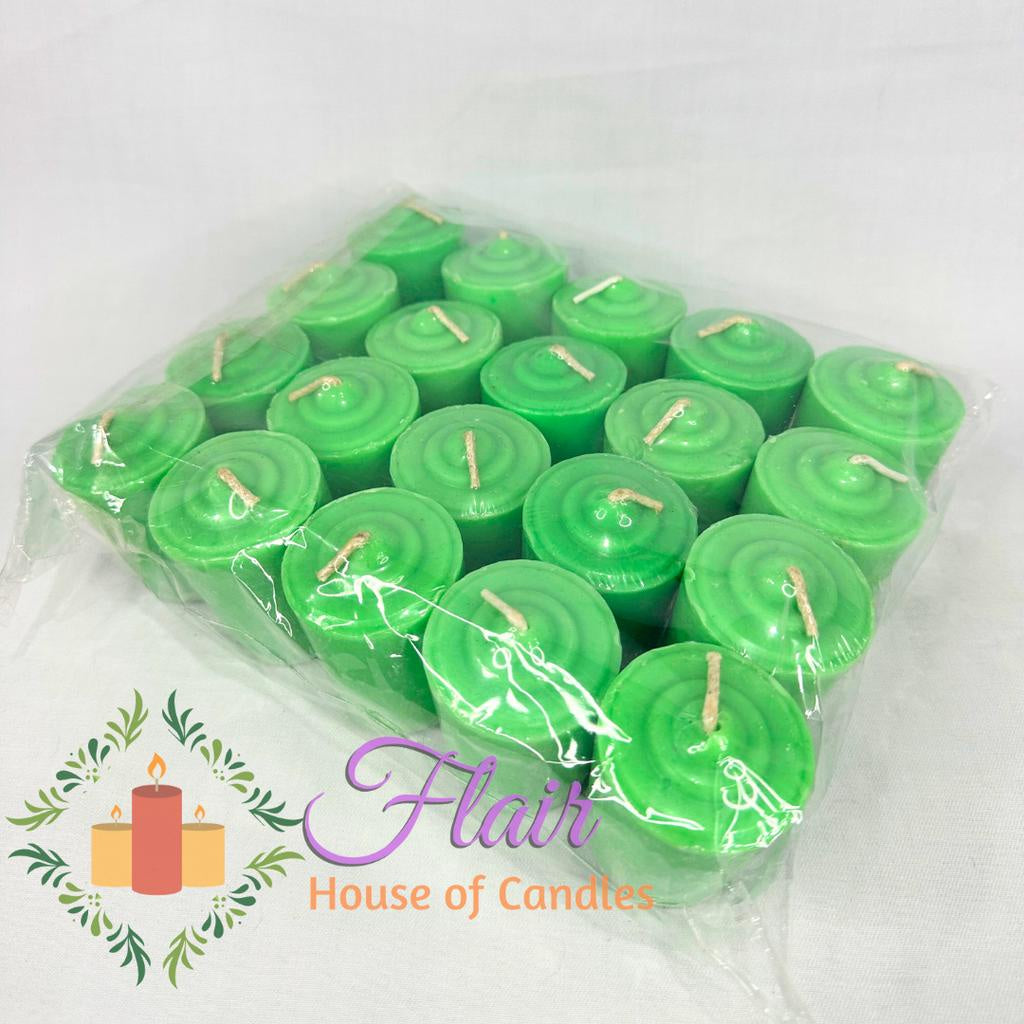 Flair Vibrant Colored Vigil Candle Set | 20pcs Pack 6.5cm Tall