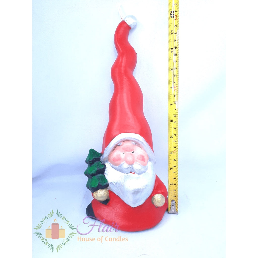 Flair Red Santa Elf Christmas Candle 33cm Tall