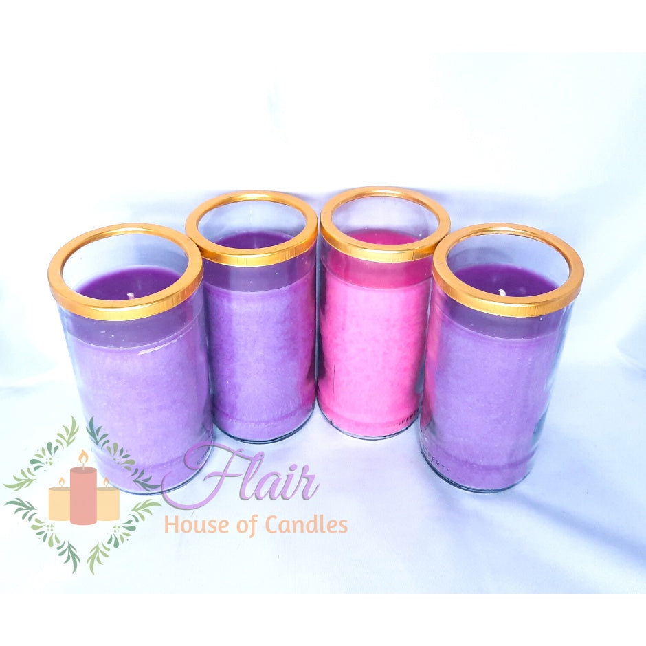 GC85 Large Glass Advent Candle Set
