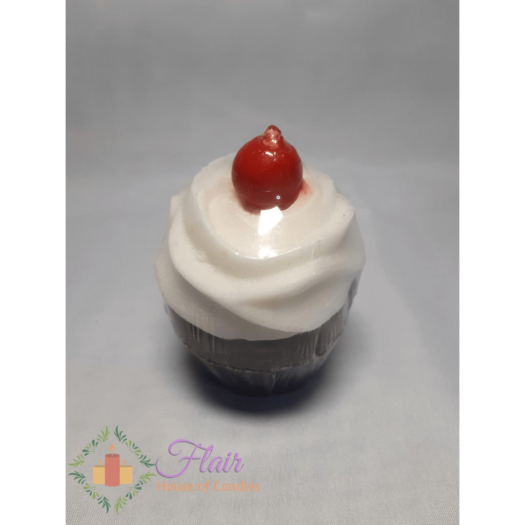 Flair Cupcake with Cherry on Top Scented Candle 8.3cm Tall