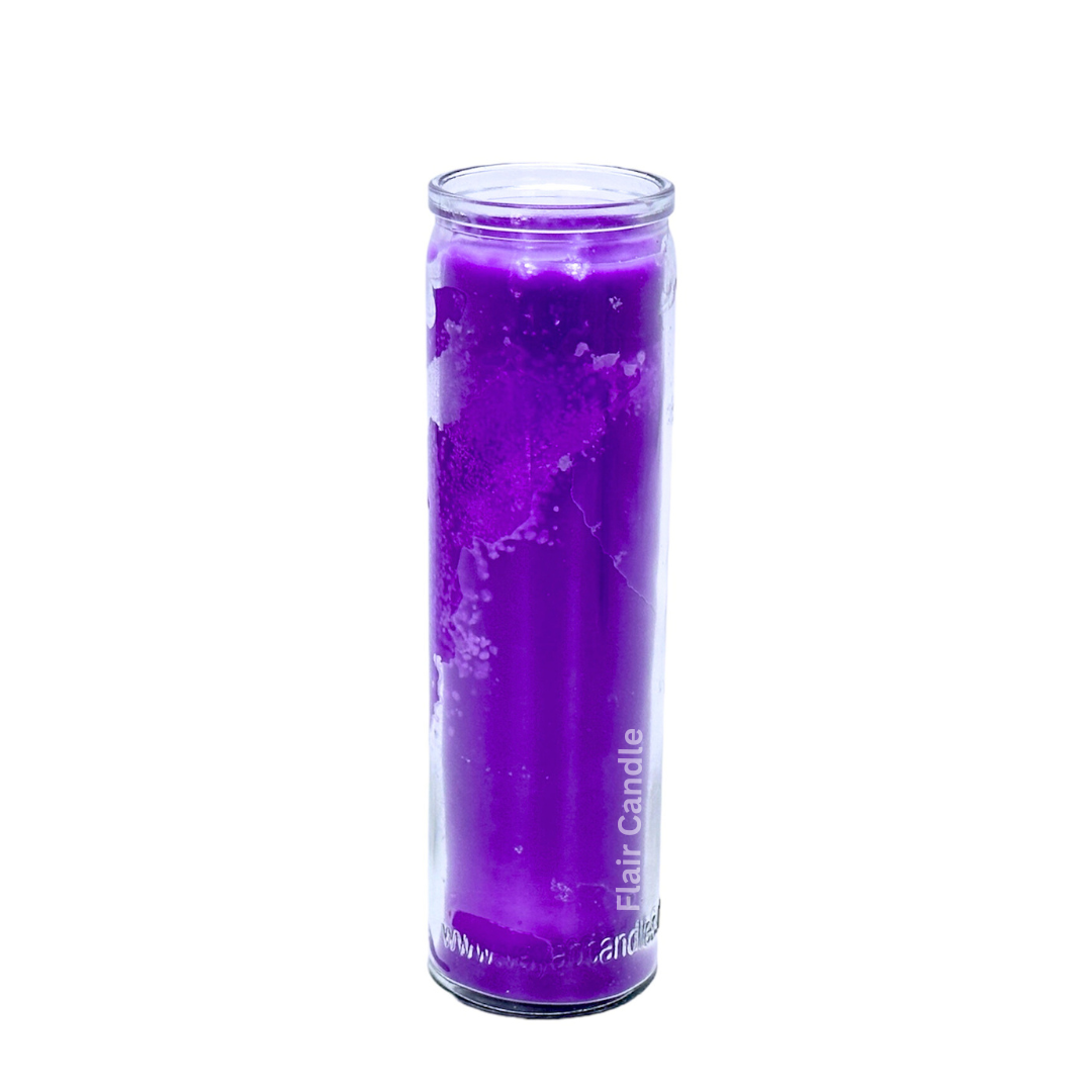 Standard Colored Long Glass Candle 21cm Tall