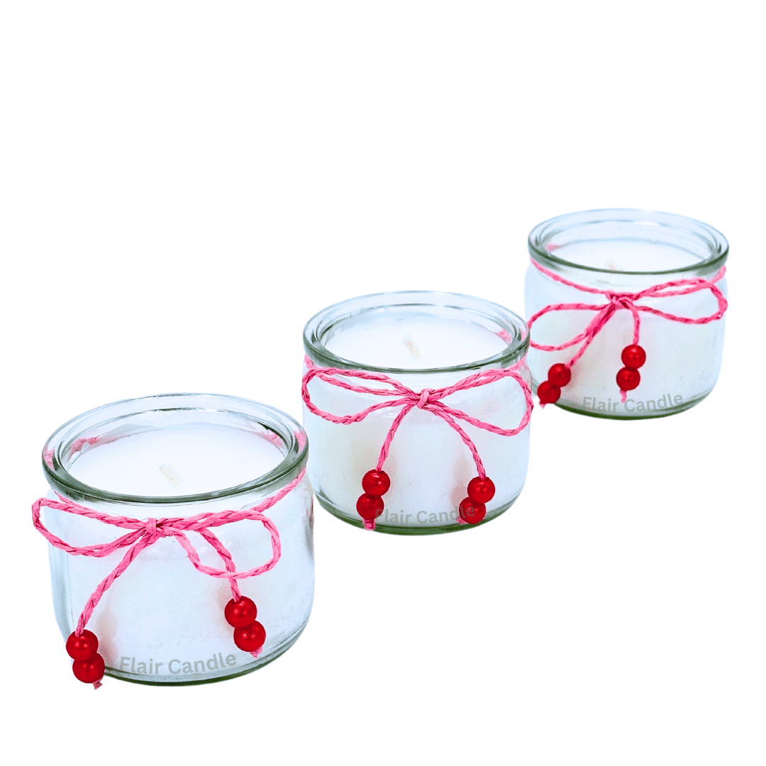 GC02 Mason Jar Glass Candle 6.5cm Tall