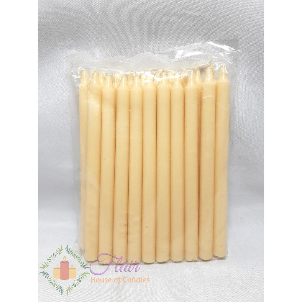 Esperma Cream Color Candle #3 | 20pcs Pack 13cm Tall