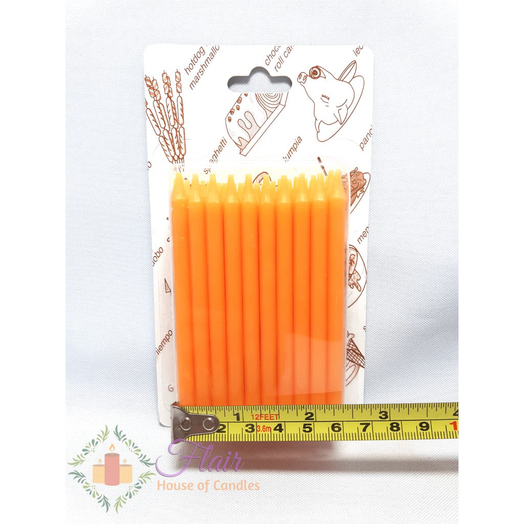Flair Colored Birthday Party Candles | 50pcs Box 9cm Tall