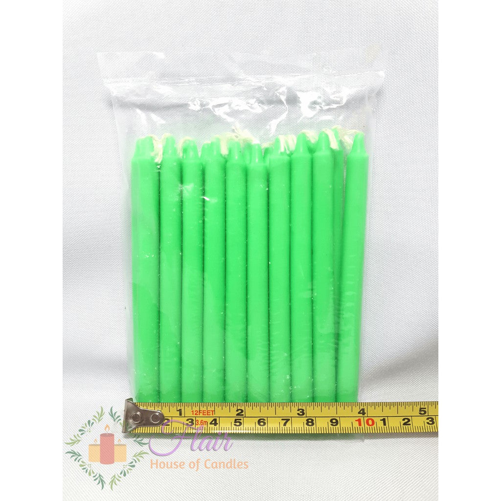 Esperma Green Candle #3 | 20pcs Pack 13cm Tall