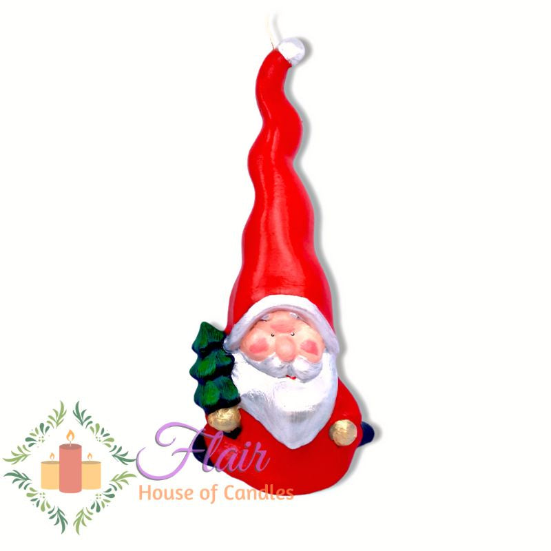 Flair Red Santa Elf Christmas Candle 33cm Tall