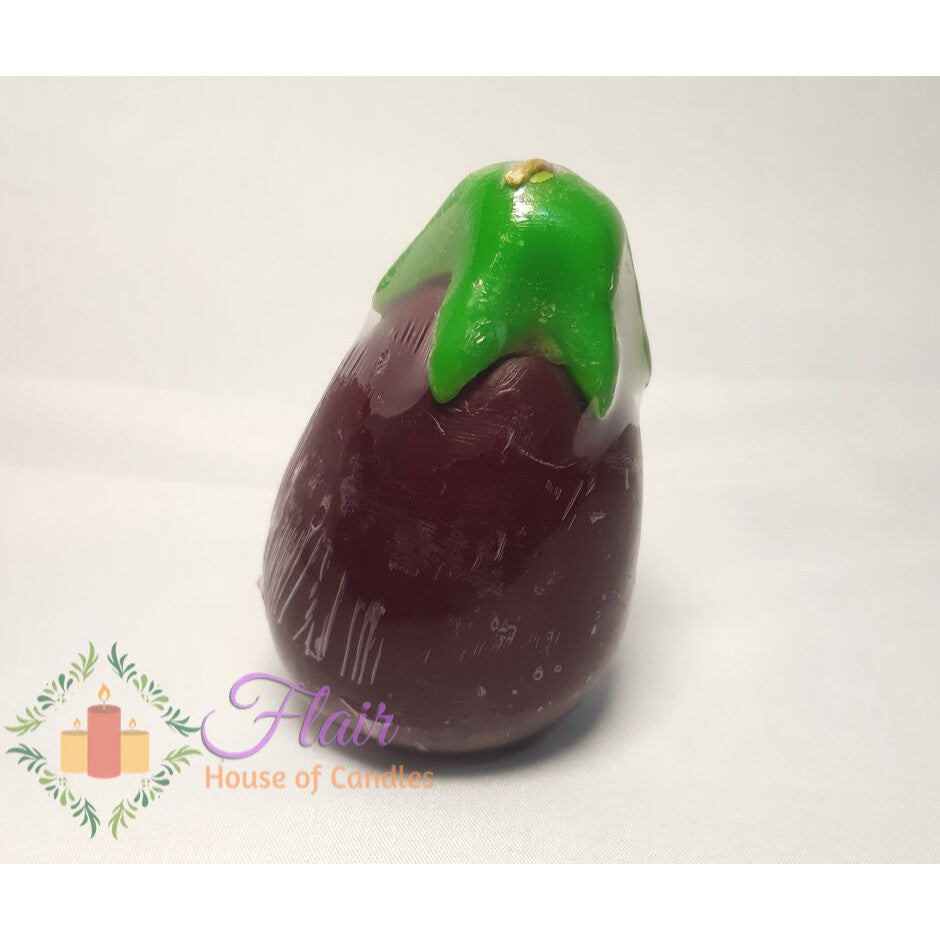 Eggplant Vegetable Candle 8.7cm Tall
