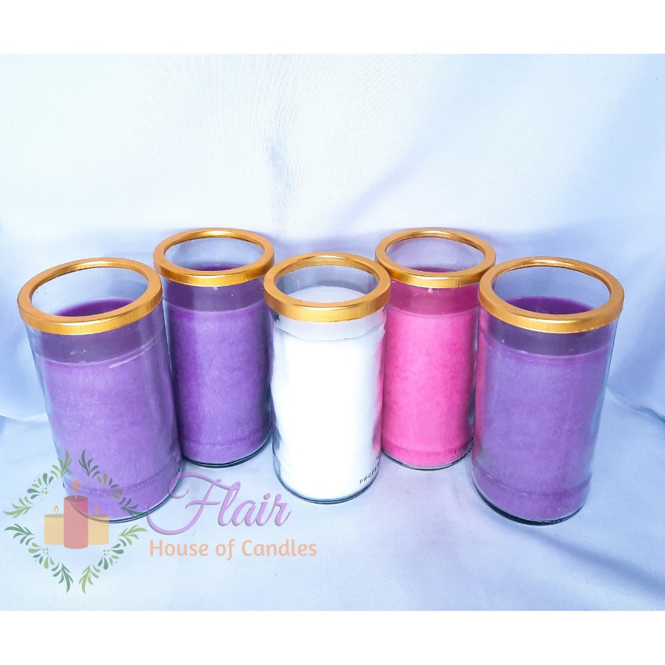 GC85 Large Glass Advent Candle Set
